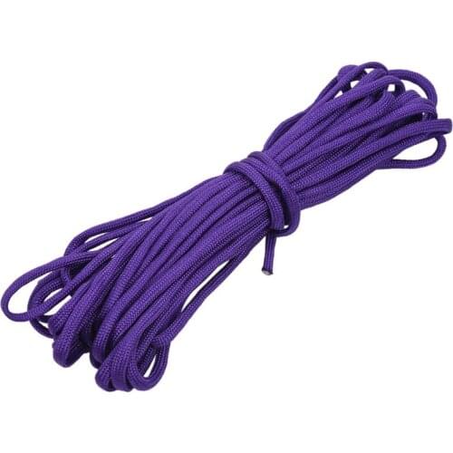 Paracord 550 Parachute Rope 7 Core Strand for Climbing Camping Buckle Rope Purple 50FT