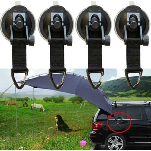 4 pcs Car Camping Suction Cup Buckle Camping Tarp With Firm Hooks Suitable for Awning Boat Camping Automobile Accessories