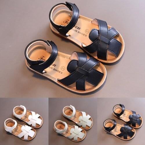 Kids Sandals Girls Solid Color Princess Beach Non-slip Shoes Casual Cross Criss Bandage Shoes Sandals Children Sole Hook Shoes