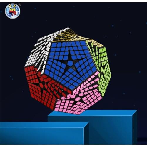 Sengso Magio Cubo 8x8 Megaminxed Puzzle Cube 12 Sided Dodecahedron Stickerless Speed Cube Professional Educational Twist Toys