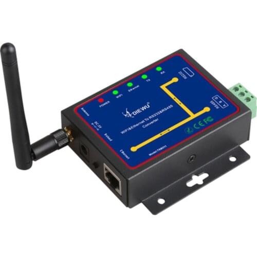 DIEWU Wifi & Ethernet RJ45 To RS232 & RS485 WIFI Serial Device Server Converter Module Support TCP/UDP/IP P2P