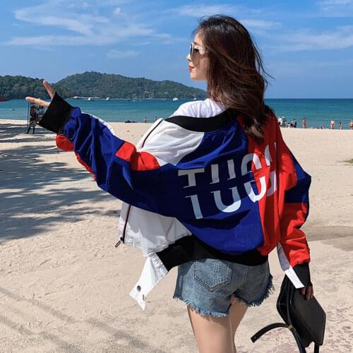 Sunscreen clothing baseball clothing women loose 2021 summer new Korean style casual jacket coat