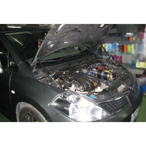 Car Styling Front Hood Bonnet Modify Gas Struts Lift Support Shock Damper Carbon Fiber For Nissan Tiida Latio Versa 2004-2012