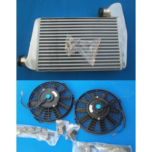 New performance Hi-perf Aluminum intercooler & FAN Fit For Ford falcon BA BF XR6 turbo