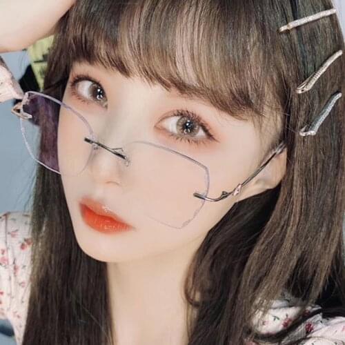 0~1000 Rx Prescription Anti-Blu-ray Glasses FashionNet Celebrity Ladies Diamond Anti-radiation Goggles Prescription Myopia Read