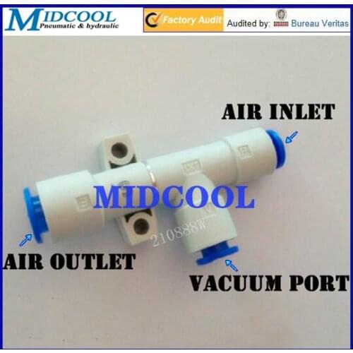 150L/min pneumatic air vacuum pump ZH18DS-12-12-12 Nozzle diameter 1.8mm basic -88kPa one touch tubular type contact hose