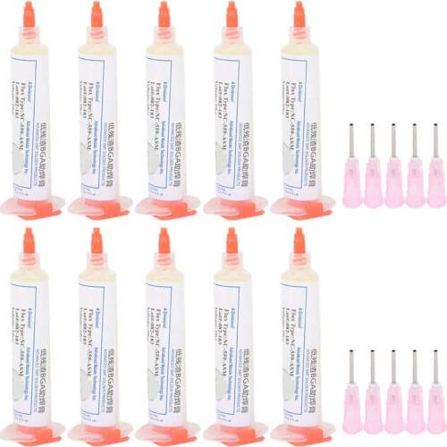 Solder Paste Low Residue Flux Welding Flux NC-559-ASM with Needle Dispensing Tool