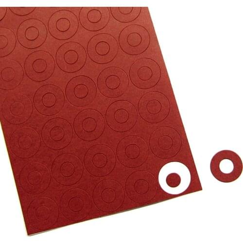 100pcs 18650 Battery Insulator Insulation Ring Adhesive Cardboard Paper