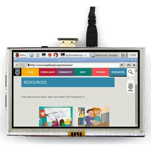 5 inch 800x480 Touch LCD Screen 5" Display for Banana Pi Raspberry Pi 2 Raspberry Pi 3 Model B / B+ and raspberry 4B