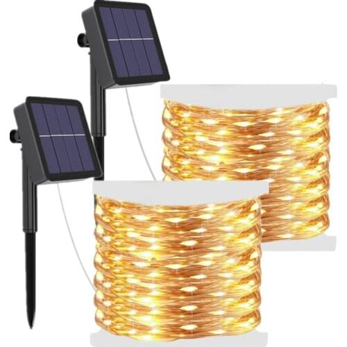 50/100/200/300 LED Solar Light Outdoor Lamp String Light For Holiday Christmas Party Fairy 8 Mode Solar Garden Waterproof Lights
