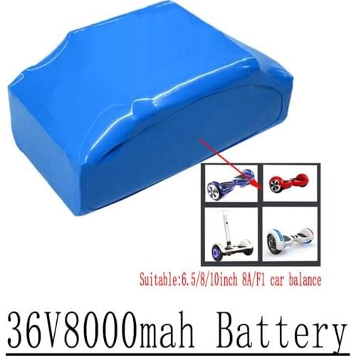 6.5, 8, 10 Inches/Electric Balance Car Battery/A8/F1 18650, Large Capacity, 2 Wheels, 36v8Ah 10s2p