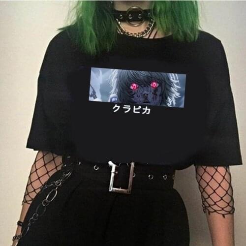 Anime Hunter X Hunter Harajuku T Shirt Women Tshirt Funny Kurapika Horror Eyes T-shirt Female