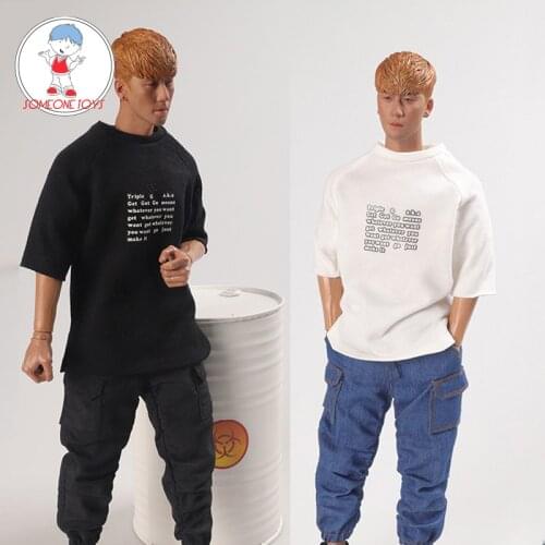CCTOYS 1/6 CC006 Male Soldier Casual T Shirt Jeans Korea Loose Clothes for Men Action Figures