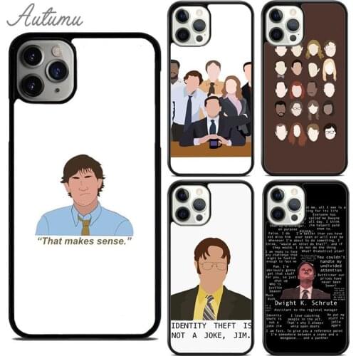 Dwight the office Jim Makes Phone Case for iPhone 11 12 Pro Max mini X XR XS SE 2020 5 6S 7 8 Plus Samsung S8 S9 S10 Cover shell