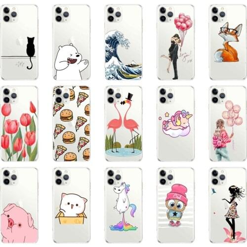 For iPhone 11 pro Case Cover Apple iPhone 11pro max Cute Minnie Silicone Phone Cover Case For iphone 11 capas