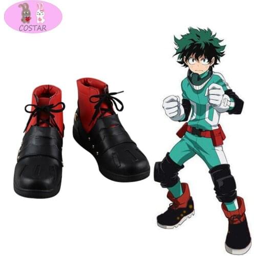 COSTAR Anime My Hero Academia Boots Boku no Hero Akademia Izuku Midoriya Cosplay Shoes