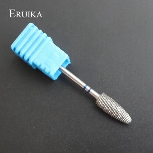 ERUIKA 1pc Tungsten Carbide Nail Art Drill Bit Mills Cutter Burr Electric Manicure Drill Bits Accessory Nail Clean Salon Tools