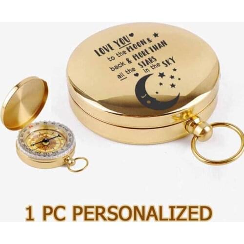 1pc Cusotmized Engrave Compass For Son Dropshipping Personalized Christmas Gifts Navigator Functional Compass 2021 ZNZ014
