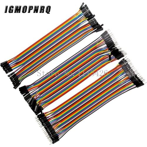120pcs 20cm 2.54mm Dupont Line Male to Male + Male to Female + Female to Female Jumper Wire Dupont Cable