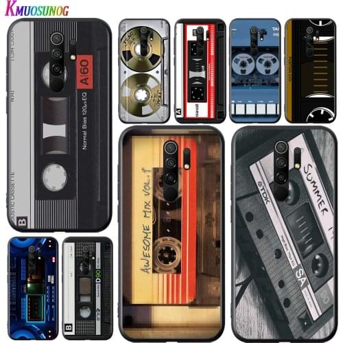 Classical Old Cassette for Redmi 9 GO 8A 8 7A 7 S2 Y2 6 6A 5 5A 4X Pro Plus Black Phone Case