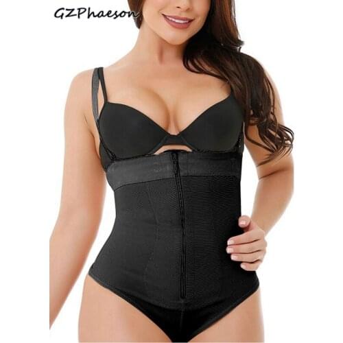 Slimming Vest Women Shaping Panties Plus Size Tummy Control Shapewear Thong Underbust Bodysuit Shoulder Strap Corset Underwear