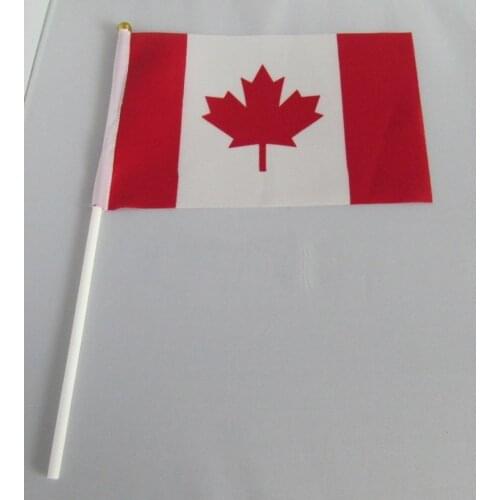 14 * 21 cm Canada hand signal waving flag small banner flags