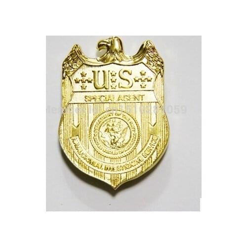 NCIS Badge Full Metal Golden