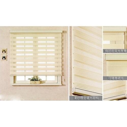 Popular zebra blinds/double-layer roller blinds/ready made curtain/curtain fabric curtain window curtain