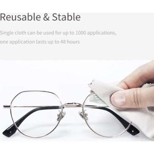 Tech Nano Anti Fog Wipe Treatment Reusable Pre-moistened Antifog Lens Cloth Wipe