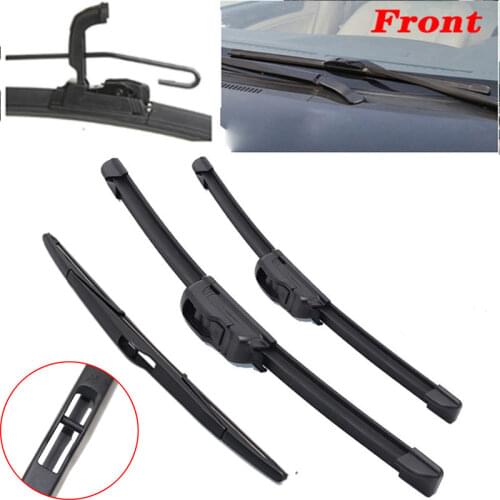Car Front & rear Windshield Windscreen Wiper Blades For BMW X3 E83 2004 2005 2006 2007 2008 2009 2010