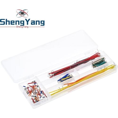 ShengYang Hot Sell 140pcs U Shape Solderless Breadboard Jumper Cable Wire Kit For Arduino Shield For raspberry pi Drop