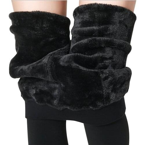 2020 Fashion Womens Plus Leggings High Quality Knitted Leggings Super Elastic Faux Velvet Winter Sexy Thick Slim Leggings