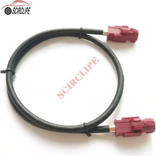 1 Meter HSD Code D Claret Violet LVDS Car High-speed Transmission FAKRA Video Cable for Benz BMW Audi VW