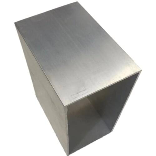 100mm*200mm*2.8mm square tube aluminum alloy hollow pipe rectangle straight duct vessel 100/200/300/400/500/550mm length