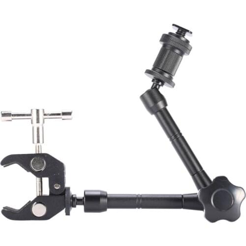 11 Inch Adjustable Friction Articulating Magic Arm + Super Clamp for SLR LCD Monitor LED Flash Light Camera Accessories