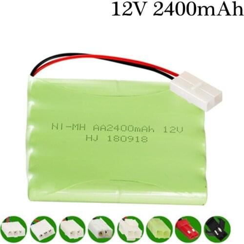 12v 2400mah NiMH Battery For Rc toy Car Tanks Trains Robot Boat Gun Ni-MH AA 700mah 12v Rechargeable Battery 1Pcs