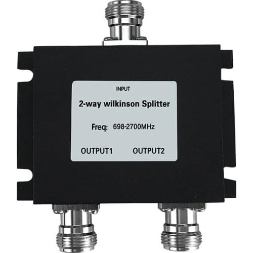 2G 3G 4G 698-2700mhz 2 Way Micro-strip Power Splitter N Connector 2-way Microstrip Power Divider For Mobile Phone Signal Booster