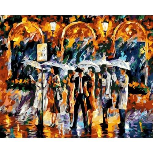 Abstract Painting By Number Figure Acylic Paint Handmade Kit By Out Number Painting On Canvas For Adults Color Drawing Decor Art