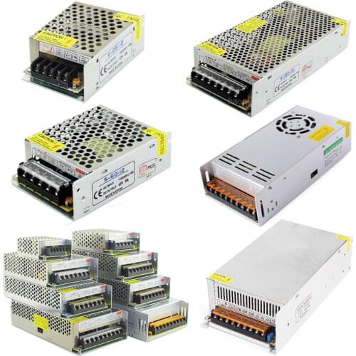 Led Driver AC100-240V to DC 12V 1A 2A 3A 5A 10A 15A 20A 30A 40A 50A Power Adapter for LED Strip light Supply Transformer