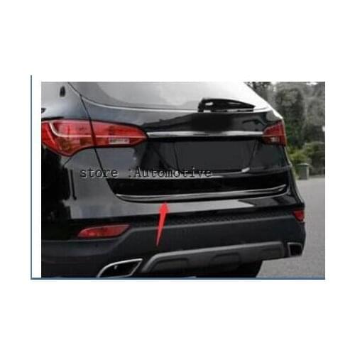 Auto rear door trim,tail trunk sticker FOR 2013 2014 2015 2016 2017 for HYUNDAI SANTA FE IX45