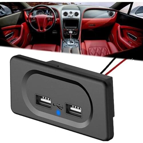 Dual USB Car Charger Socket 3.1A Quick Charge for Motorcycle Auto Truck Atv Boat Car Rv Bus E90 Tacoma HUAWEI Xiaomi IPhone