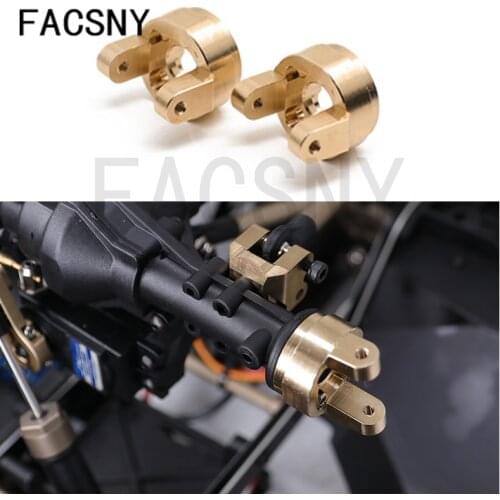 CNC Front Axle Brass C Seat Base C for 1/8 1/10 YK4102 YK6101 YK4082 RC Crawler Car Upgrade Parts
