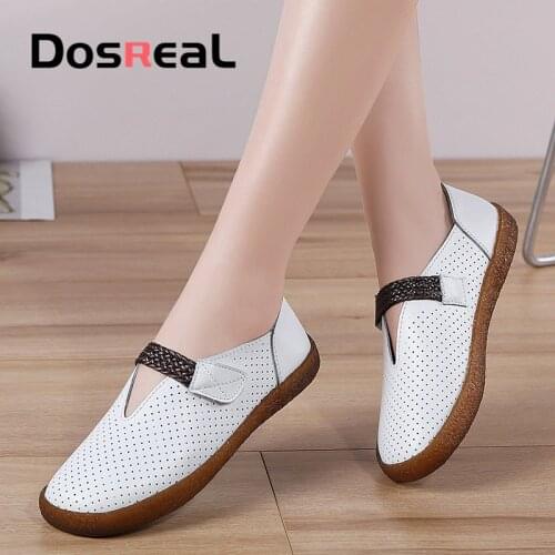 Dosreal Women Flats Spring Fashion Loafers For Females Casual Shoes Hook Loop Slip On Shoes Street Walking Ladies Soft Shoes