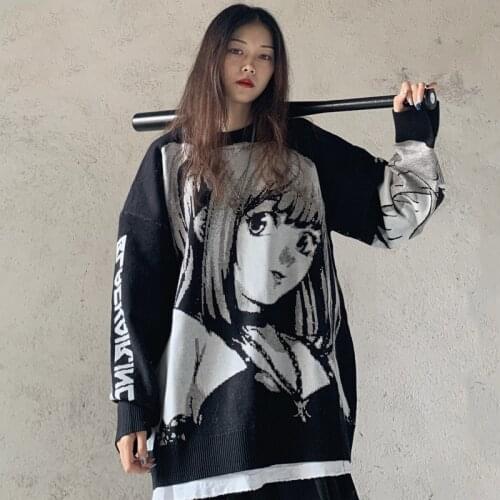 Anime Death Note Misa Cosplay Costumes Tops Sweater Uniform Outfit Anime Loose sweater suits Amane Imitation Leather Sexy Tube