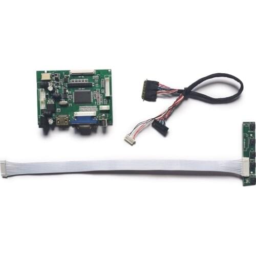 LVDS for B156HW01/B156HW02/B173HW01/B173HW02 LCD monitor controller board DIY kit matrix VGA AV 60Hz WLED 40 Pin 1920*1080