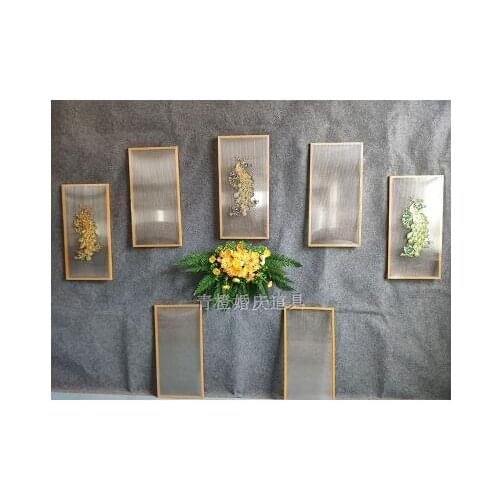 New wedding props, film stickers, box decorations, iron art, geometric background, stage decorations, rectangle