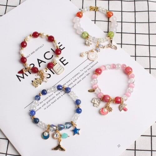CHENFAN NEW Fresh and Simple Summer Beach Lady Bracelet DIY Shell Bead Bracelet for women Costume Decoration Girlfriends gift