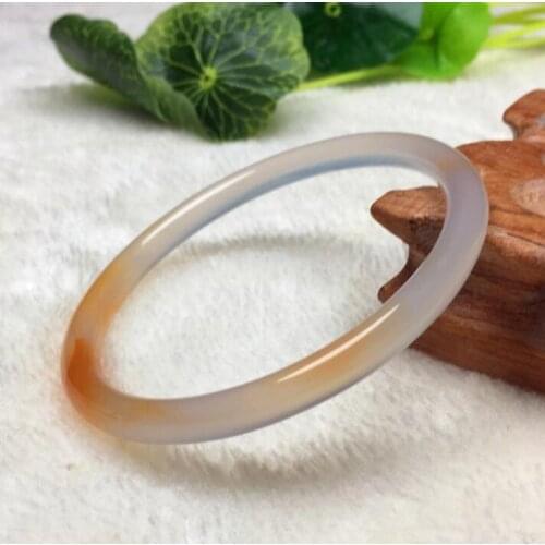 Orange icy chalcedony bracelet for women браслет для женщин Agate Soda bangles pulseras mujer Браслеты на руку женские бижутерия