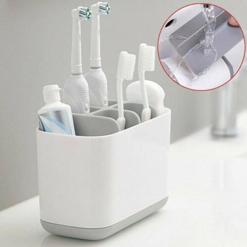 Abs Toothbrush Holder Toothpaste Tubes Dental Floss Storage Organizer Detachable Toothbrush Storage Rack Bathroom Accessories