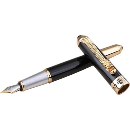 Jinhao Dragon Fountain Pen Luxury High Quality tinta Caneta Tinteiro pena Stylo Plume Kaco Metal Pen Office Gift pluma estilogra